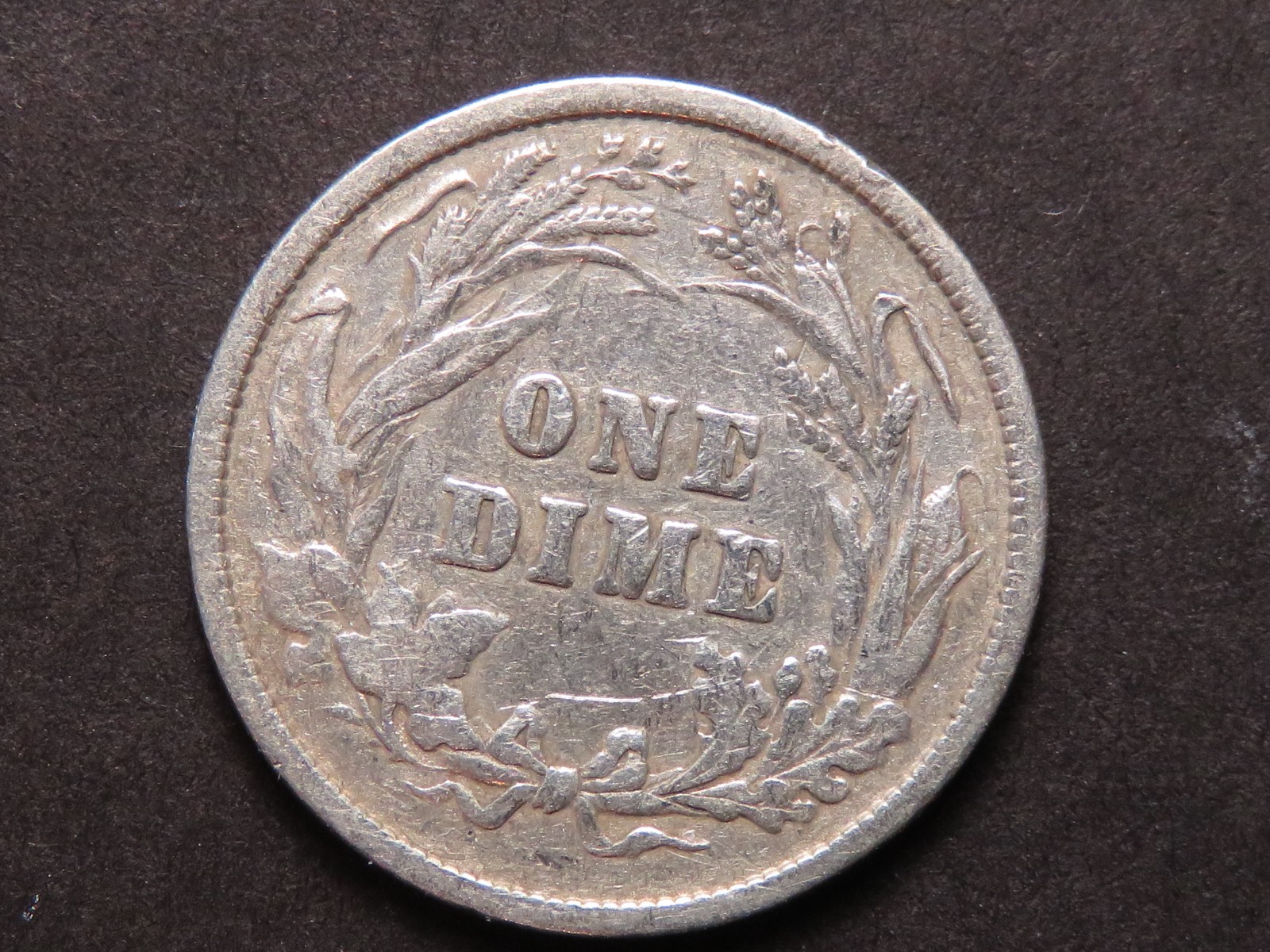1893-P Barber Dime Grading VF, Cleaned
