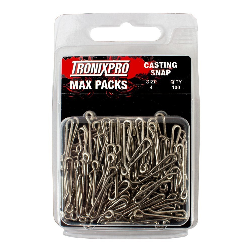 Tronix Pro Max Pack Casting Snap Size 4 / 80lb  -  (100 Pack) - MP39
