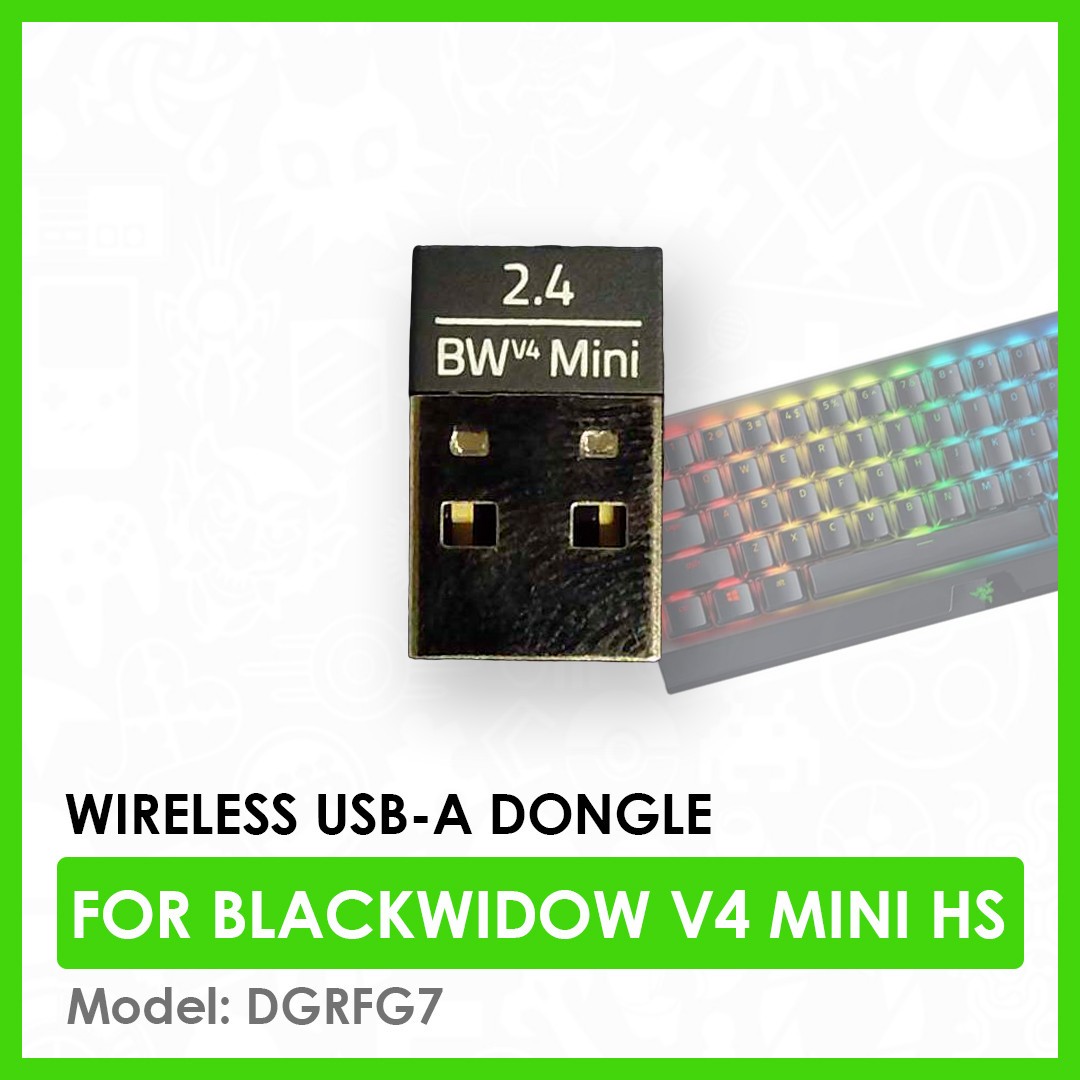 Genuine Razer USB-A Dongle For Blackwidow V4 Mini HyperSpeed | Black | DGRFG7