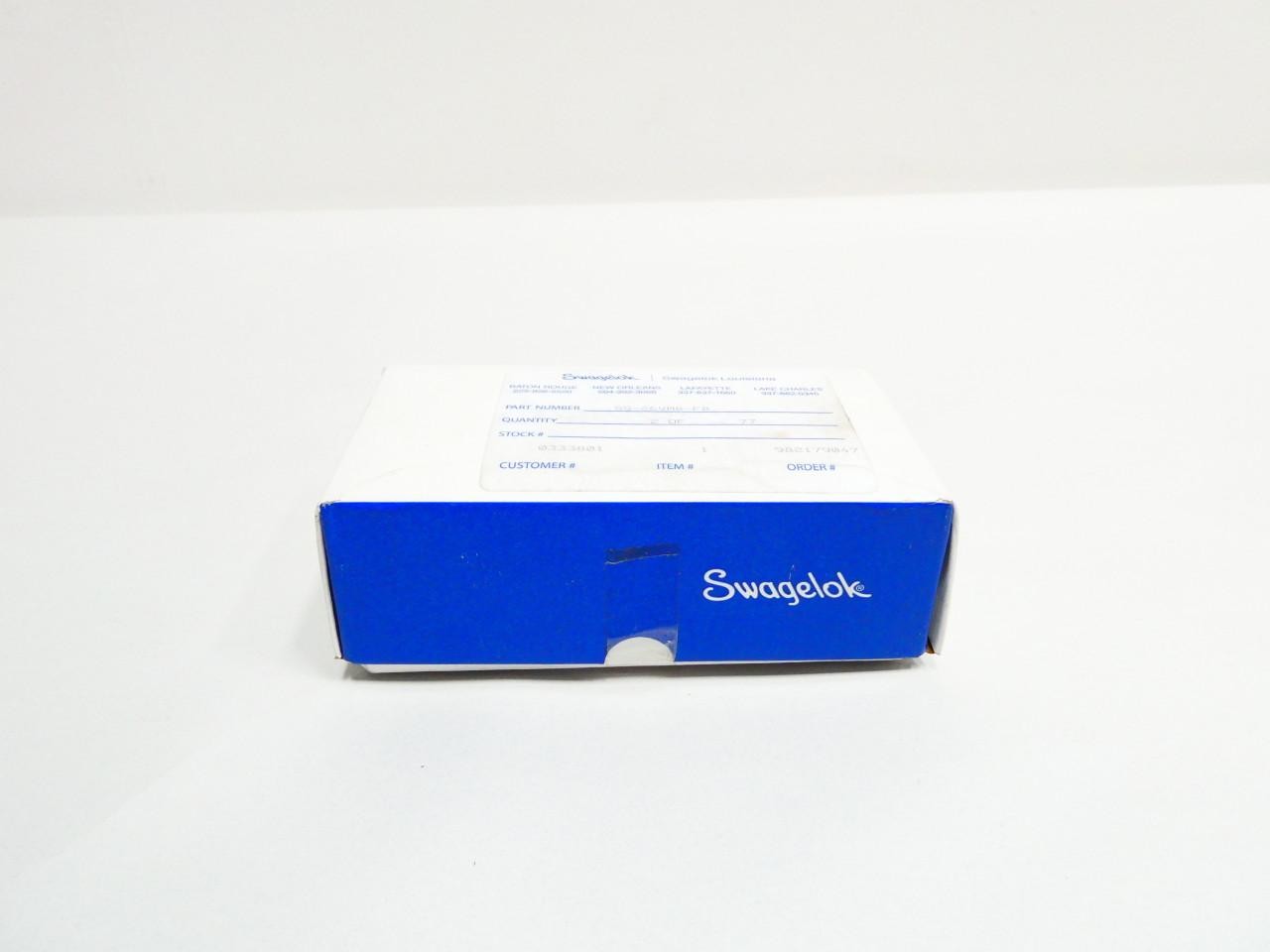 Box Of 2 Swagelok SS-26VM8-F8 Manual Stainless Needle Valve 1/2in Npt 6000psi