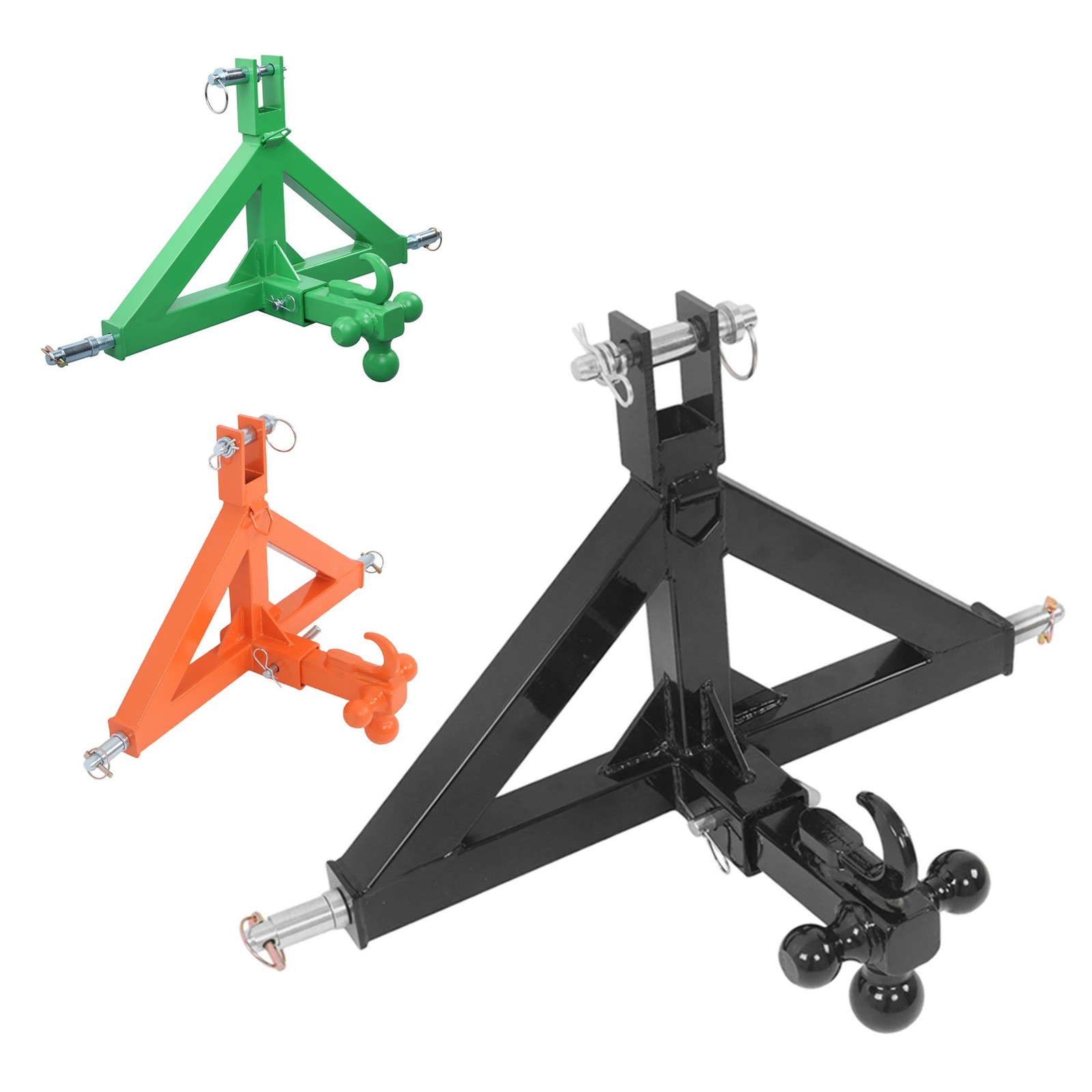 3Point 2" Trailer Hitch Receiver And Towing Ball Quick Hitch Adapter For Tractor
