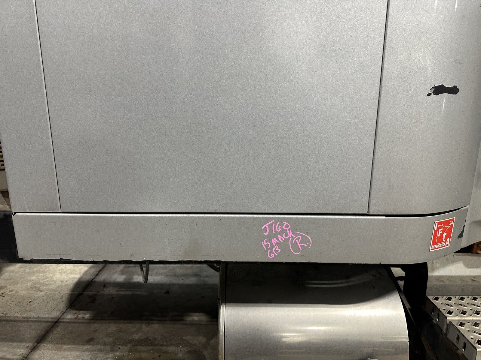 2015 Mack CXU Cab Exterior Trim Panel Bottom RH Side OEM GRAY