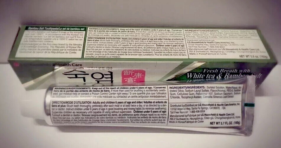 LG BAMBOO SALT TOOTHPASTE 160G 2PACKS