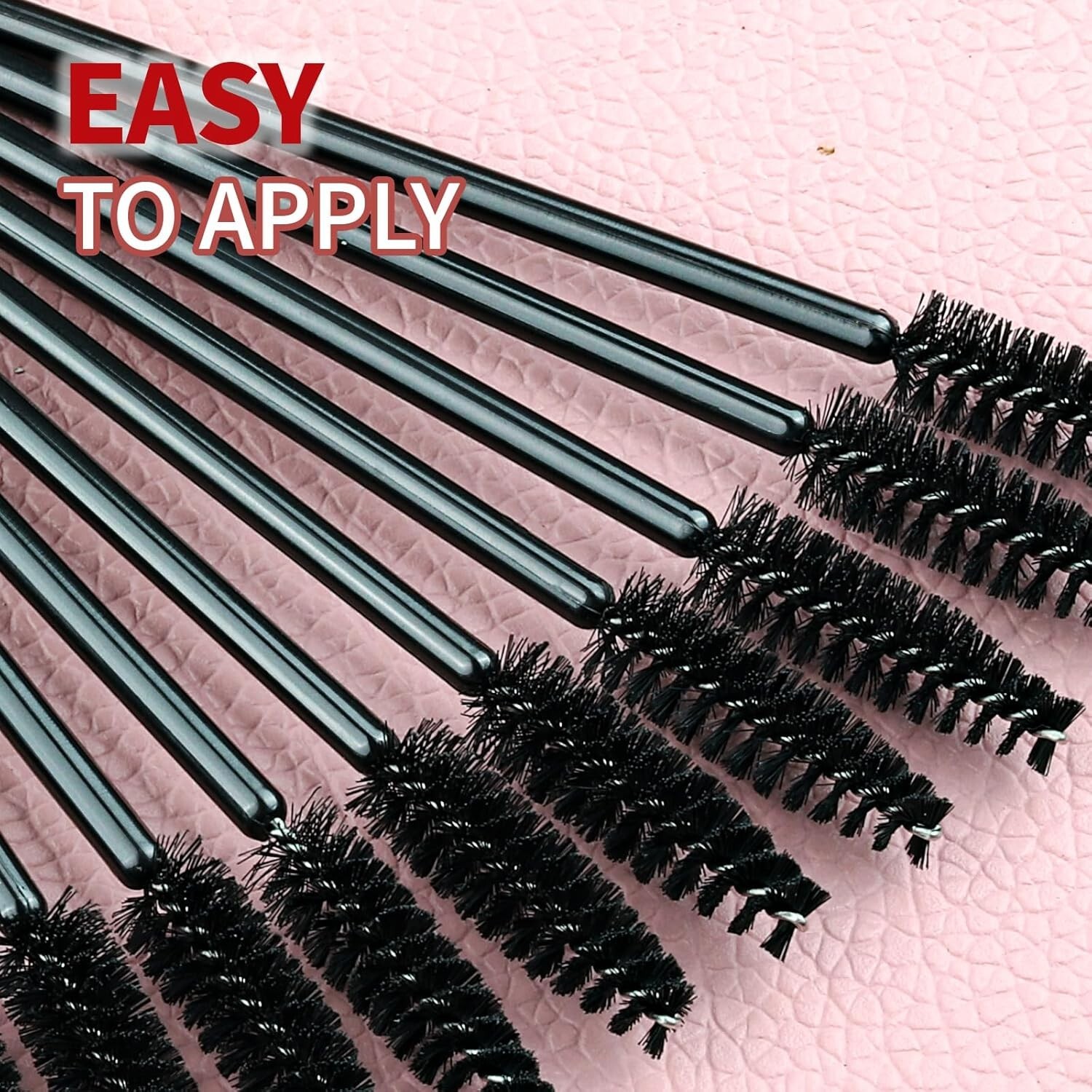 100 Disposable Eyelash Extension Brushes and 100 Disposable Lip Wands