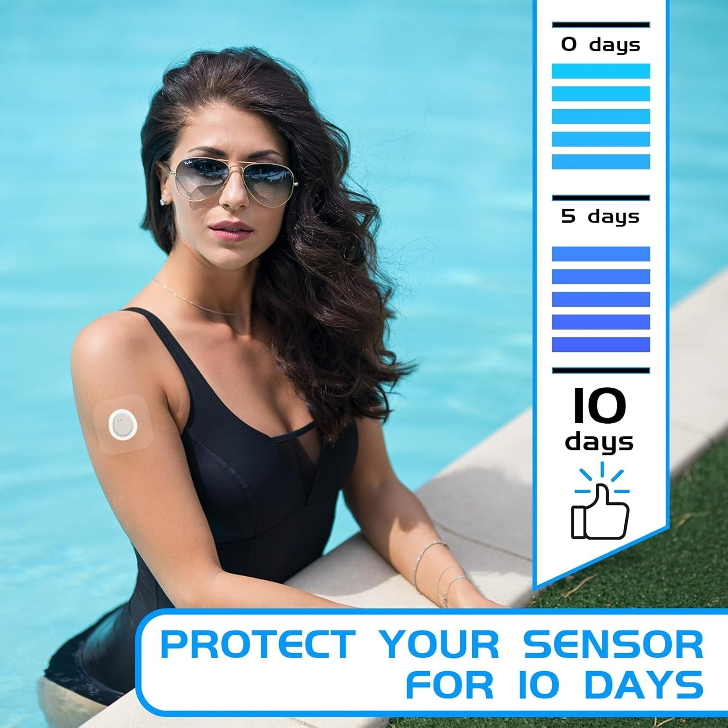 Dexcom G7 100 Pcs Over Patches - Ultra-thin & Durable for Active Lifestyles