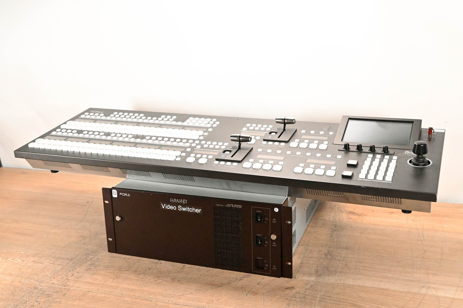 For.A HVS-2000 3G/HD/SD 2M/E Video Switcher w/ HVS-2240OU Operation Unit CG01VD2