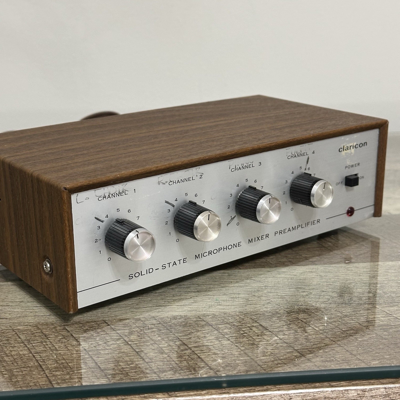 Claricon 44-485 Solid State Microphone Mixer Preamplifier