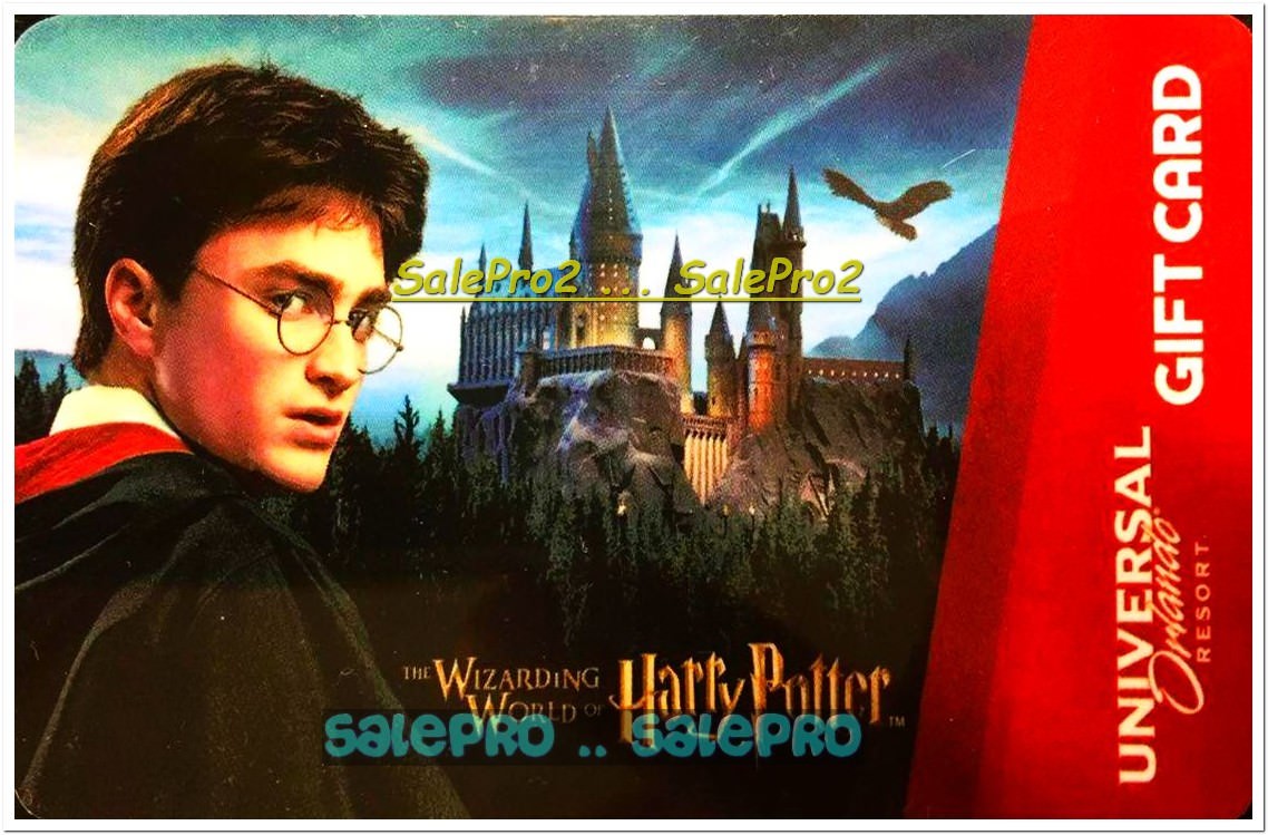 UNIVERSAL STUDIO FLORIDA HARRY POTTER THE WIZARDING WORLD COLLECTIBLE GIFT CARD