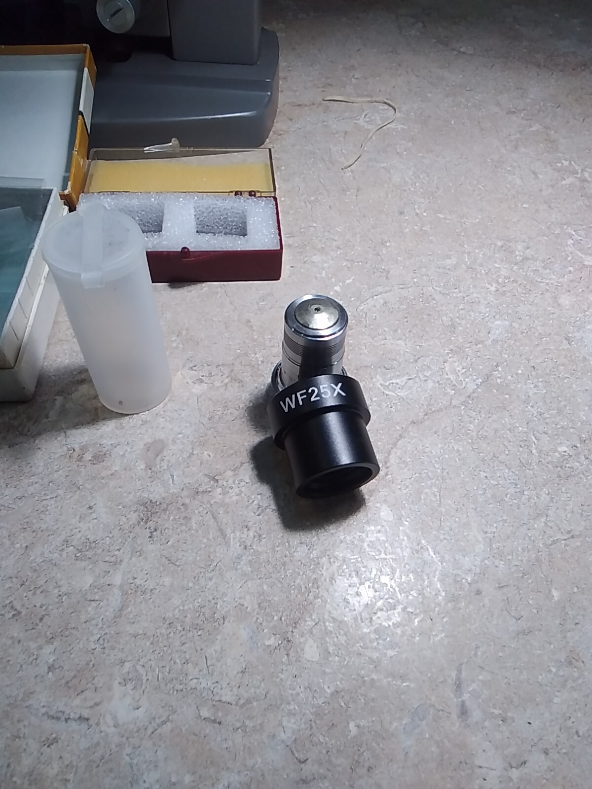 Compound Wesco Microscope With Extras with Wood Box Made By Wesco