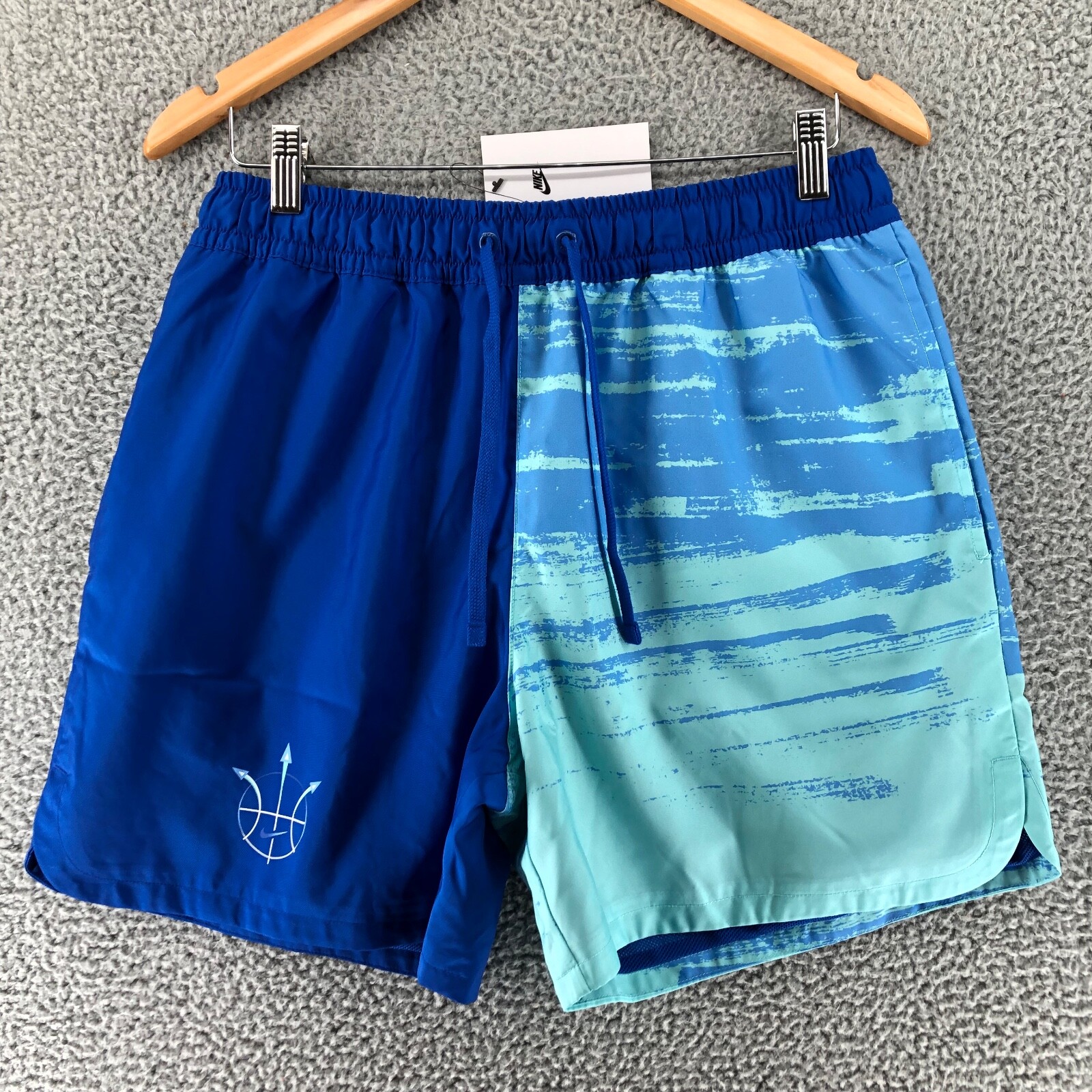 Nike Woven Flow Summer Hoop Shorts DV9605-480 Blue Men's Size XL