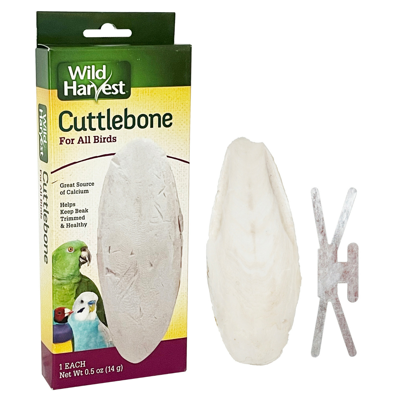 Wild Harvest 8-in-1 CUTTLEBONE GREAT SOURCE OF CALCIUM for ALL BIRDS CUTTLE BONE