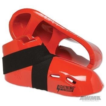 Lightning Kicks Sparring Shoes / Footgear - Red - Size 3-4 | Medium