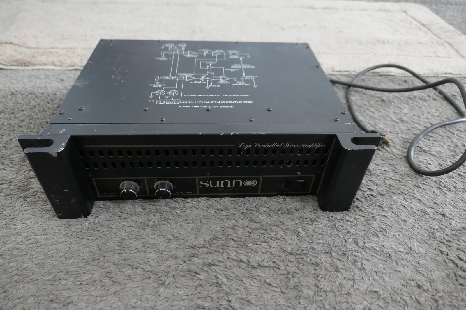 Fender Sunn SPL 7000 Professional Stereo Power Amplifier PA DJ Amp RARE FIND