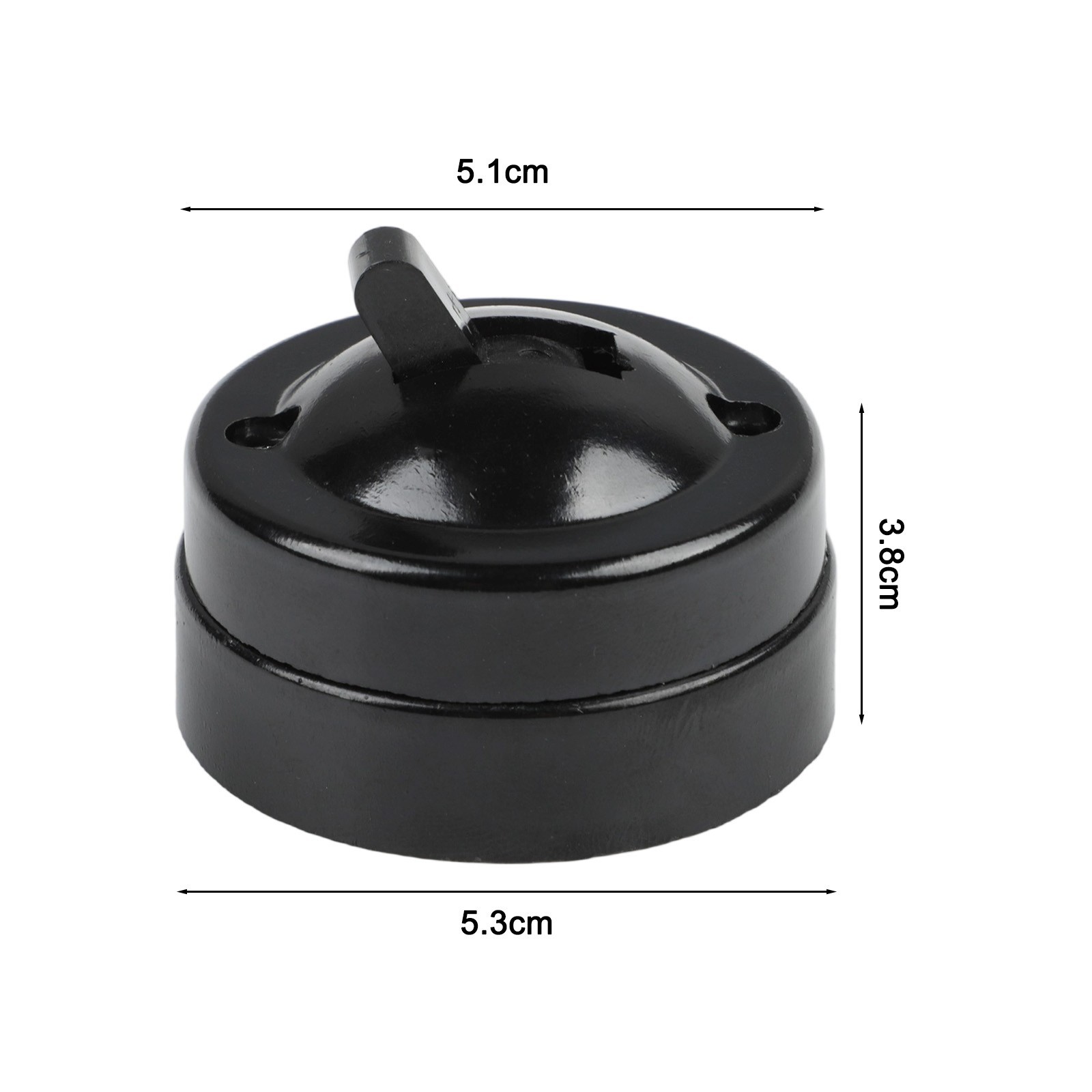 Round Single Control Retro Light Switch Old Fashioned Wall Mount Home Decor