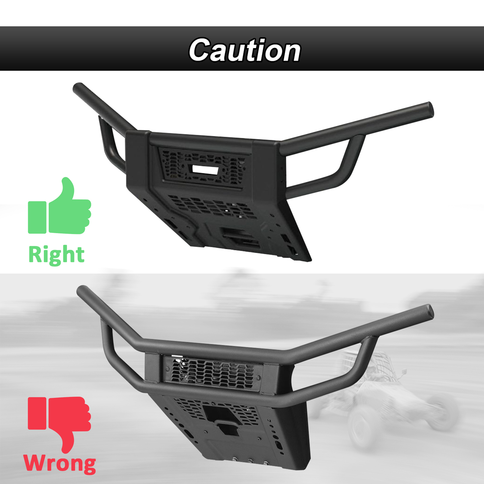 UTV Winch Mounting Bracket For Polaris Range 570/900/1000/XP Fullsize