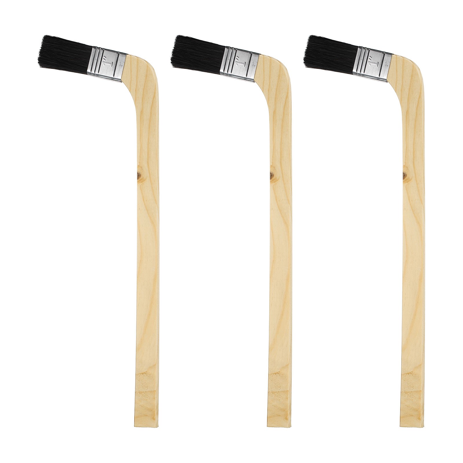 3Pack Paint Brush 1" Radiator Paint Brush Black