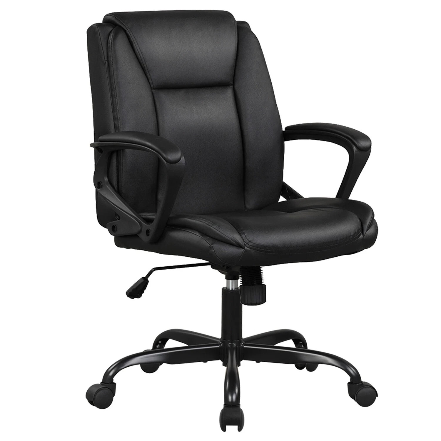 Home Office Chair Ergonomic Desk Chair PU Leather Task Chair Rolling Swivel