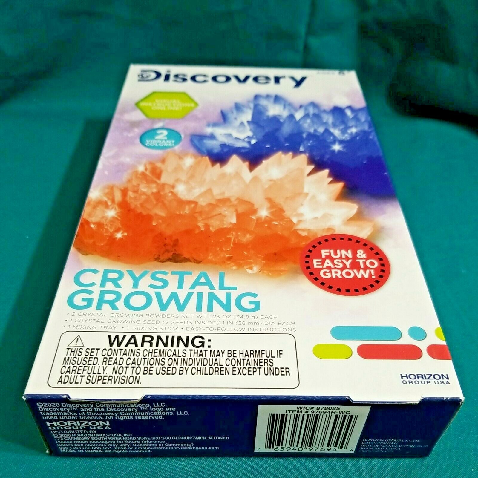 Discovery Stem Crystal Growing - 2 Vibrant Colors *New*