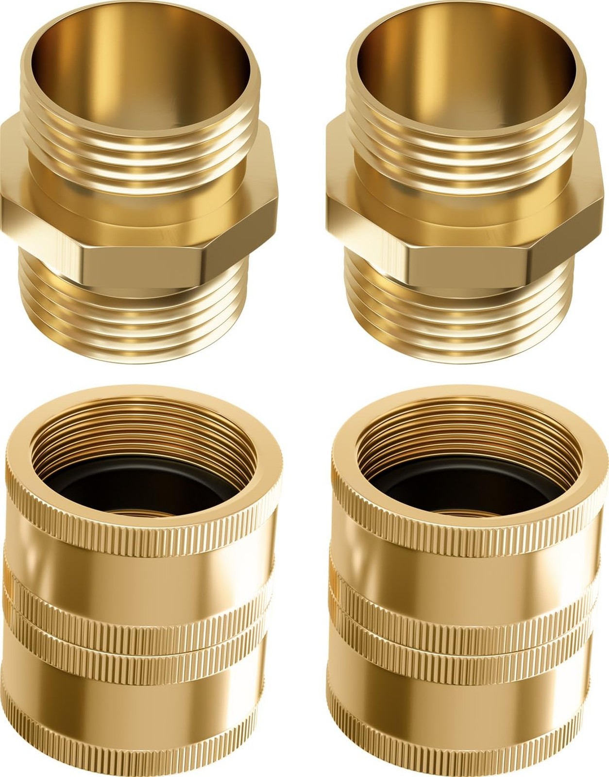 DBR Tech® Garden Hose Connector | Heavy Duty Leak-Proof Male to Male & Fema