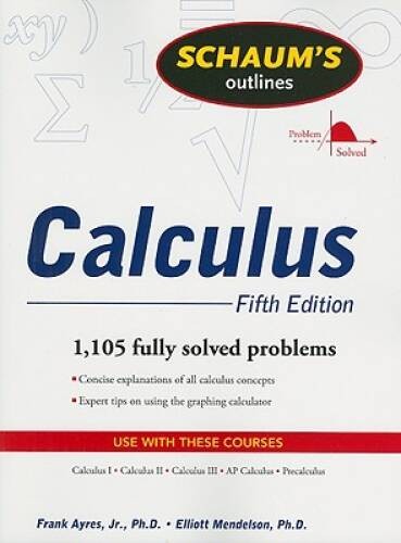 Schaum's Outline of Calculus, 5th ed. (Schaum's Outline Series) - GOOD