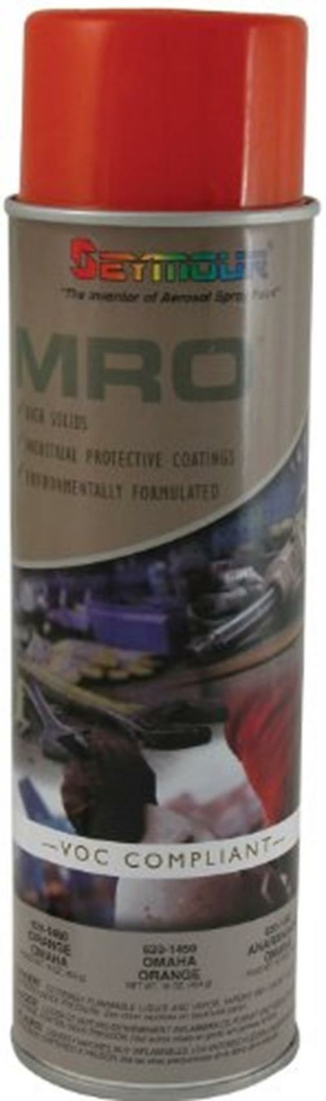 SEYMOUR 620-1450 Industrial MRO High Solids Spray Paint, Omaha Orange