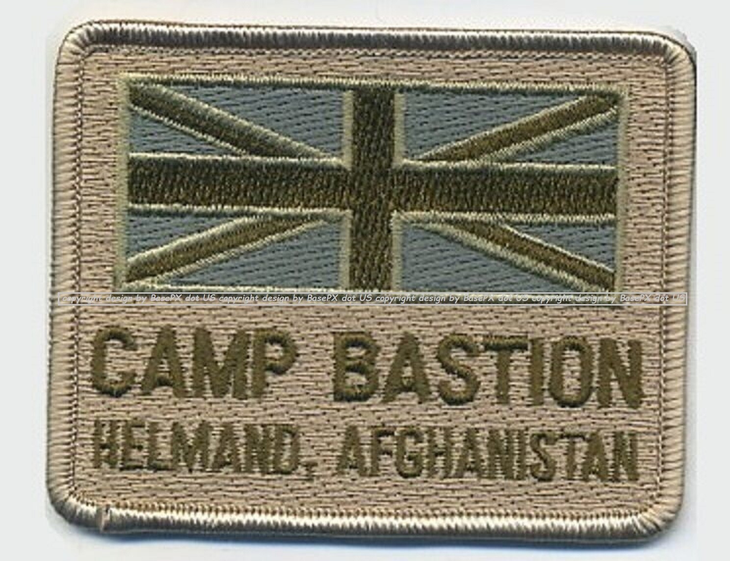 NATO ISAF JSOC JTF 2012 velkrö PATCH: British Camp Bastion Helmand Afghanistan