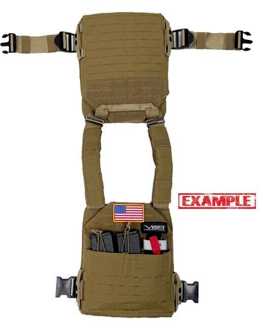 VISM Laser Cut Kangaroo Plate Carrier Vest MED-2XL for 10x12 plate Tactical ODG