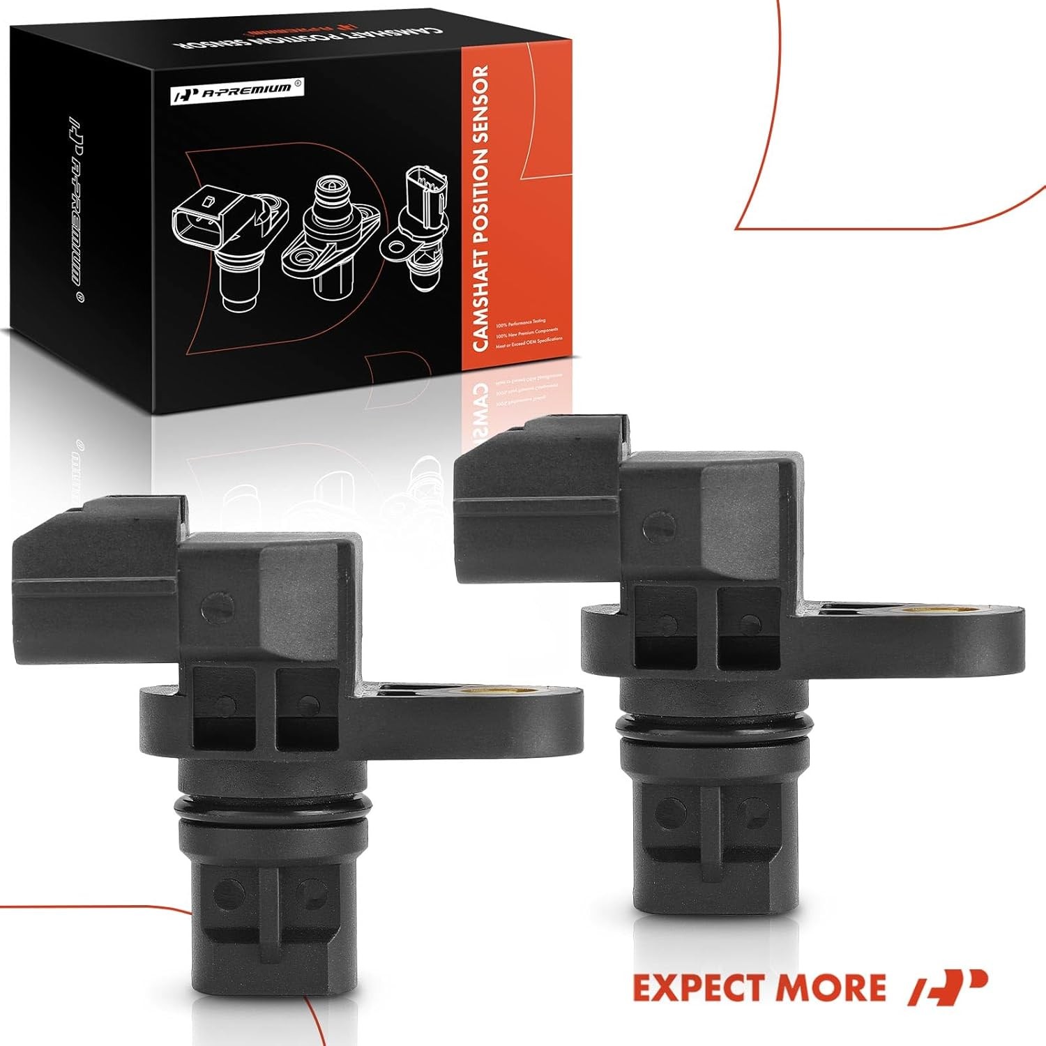 A-Premium 2-PC Engine Camshaft Position Sensor Compatible w/Mitsubishi Outlander