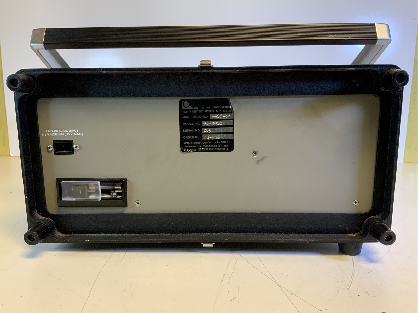 Laser Precision TD-9920 Optical Time Domain Reflectometer - AR72