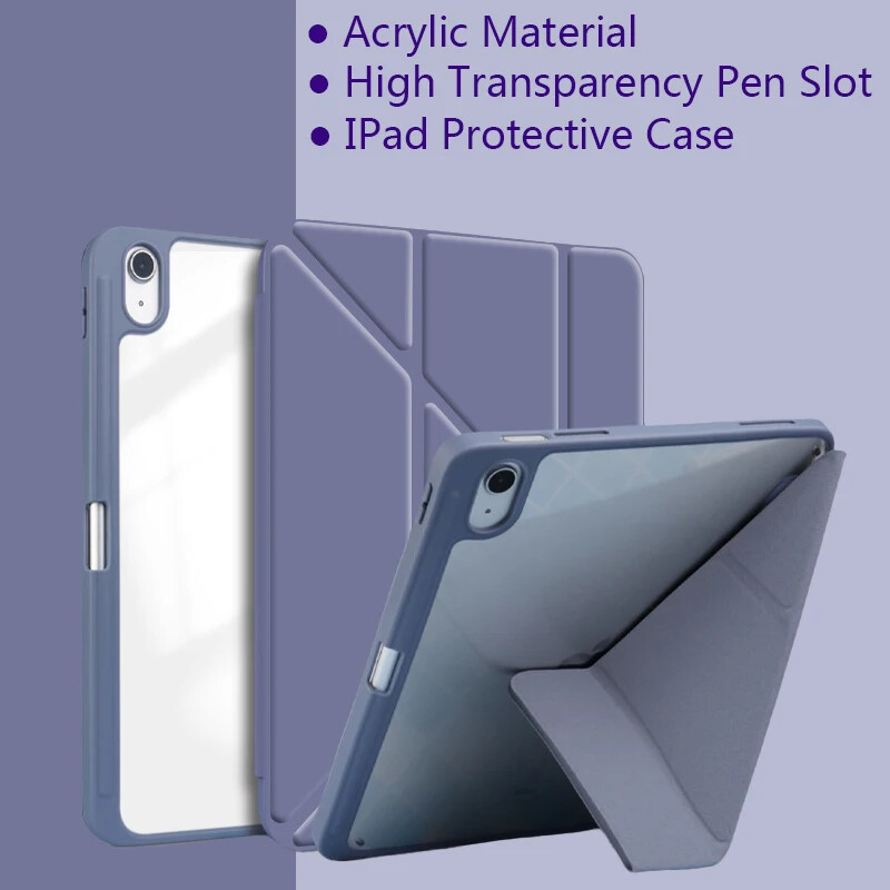 All-in-One Protective Case For iPad With Y-Fold Design and Acrylic TPU Material