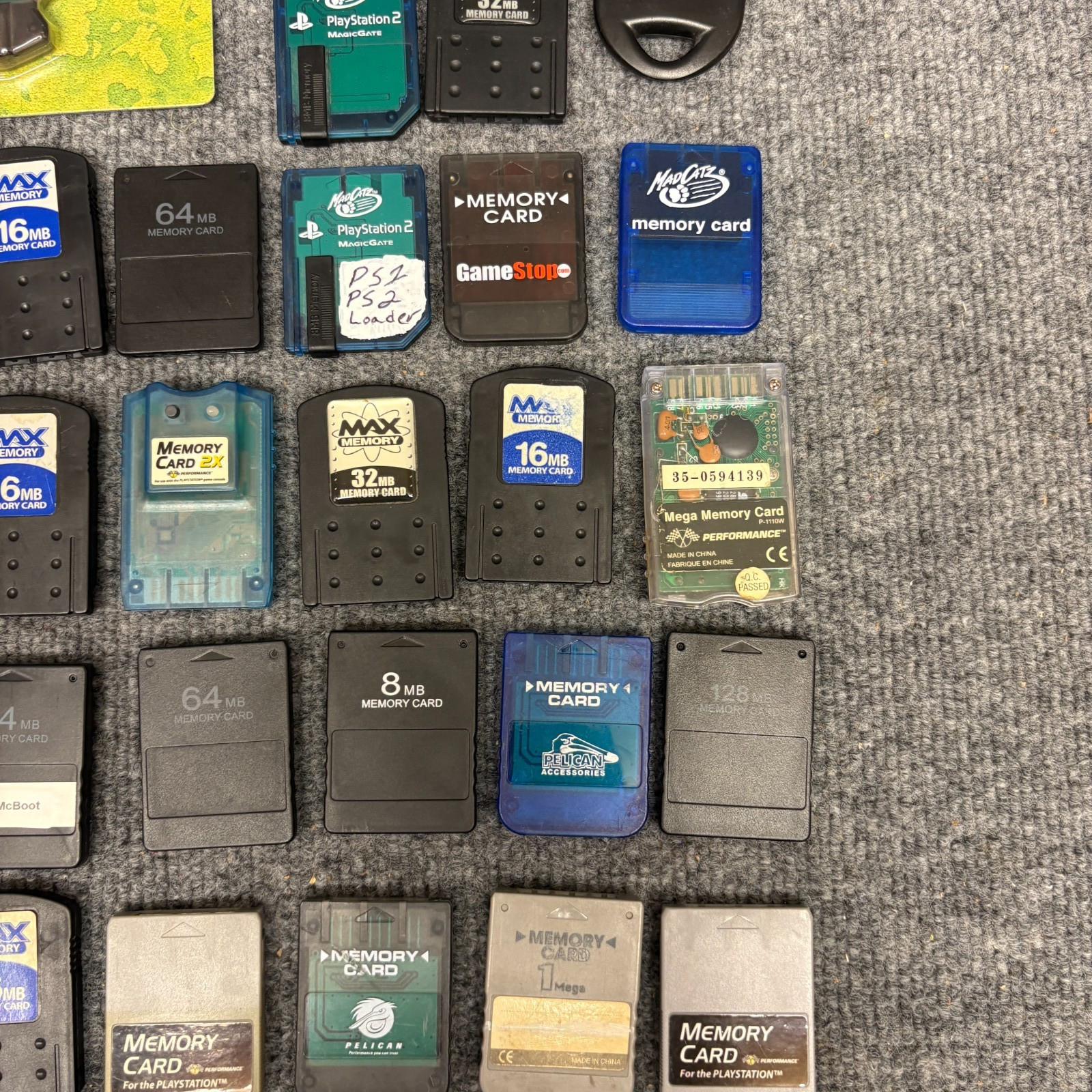 Huge Playstation 1 & 2 8MB Memory Cards Dongles PS1 & PS2 Lot Bundle UNTESTED