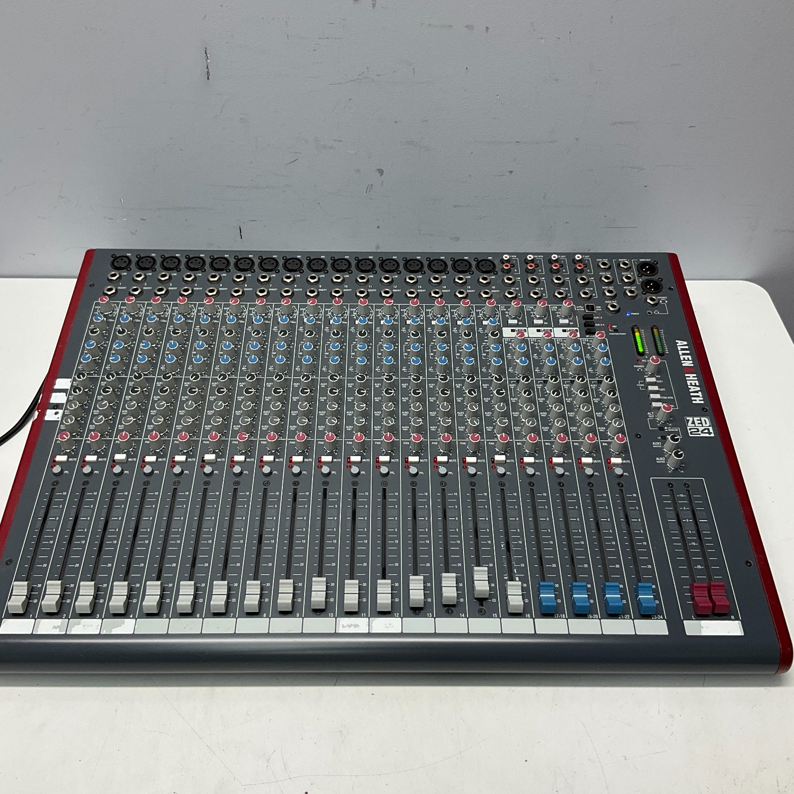 Allen & Heath ZED-24 24-Channel USB Mixer Mixing Console Live Sound Tested