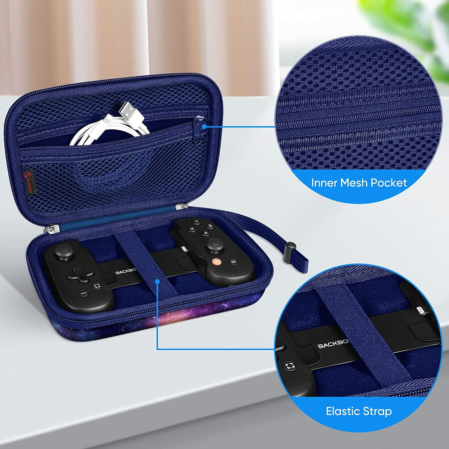 For Backbone One Mobile Gaming Controller Carry Case Hard Shell Protective Cover