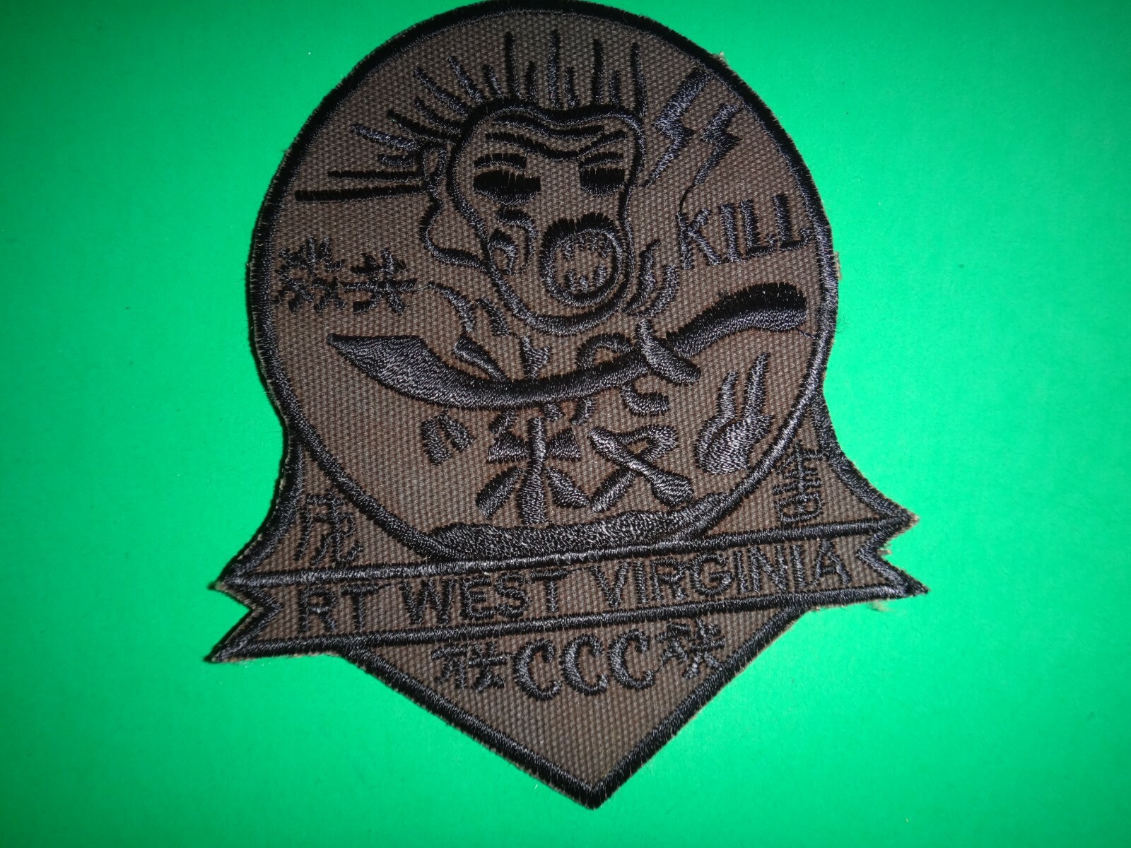 RT WEST VIRGINIA CCC US 5th SFG MACV-SOG Subdued Patch From Vietnam War Era