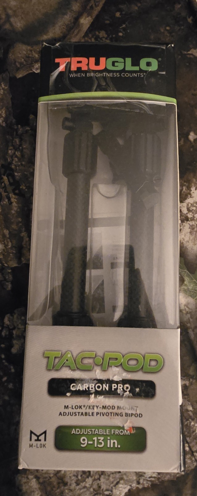 TRUGLO TAC-POD CARBON PRO Carbon Fiber Bipod 9-13in M-LOK Key-Mod Rifle