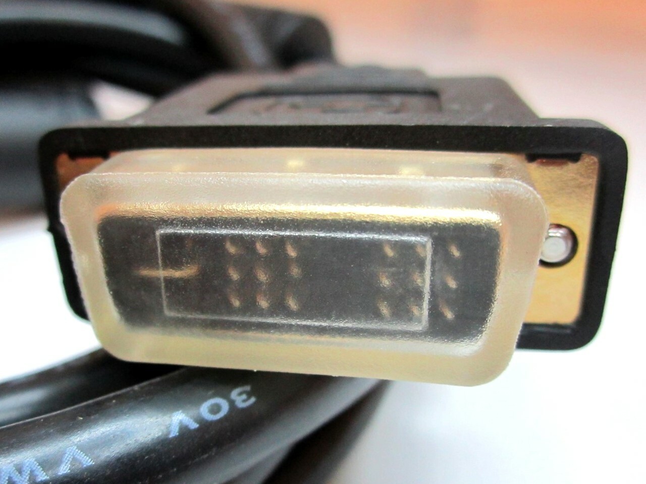 Pro-Signal (PSG90420) Lead, DVI M - HD15 VGA M Cable, Black, 6.56ft Length