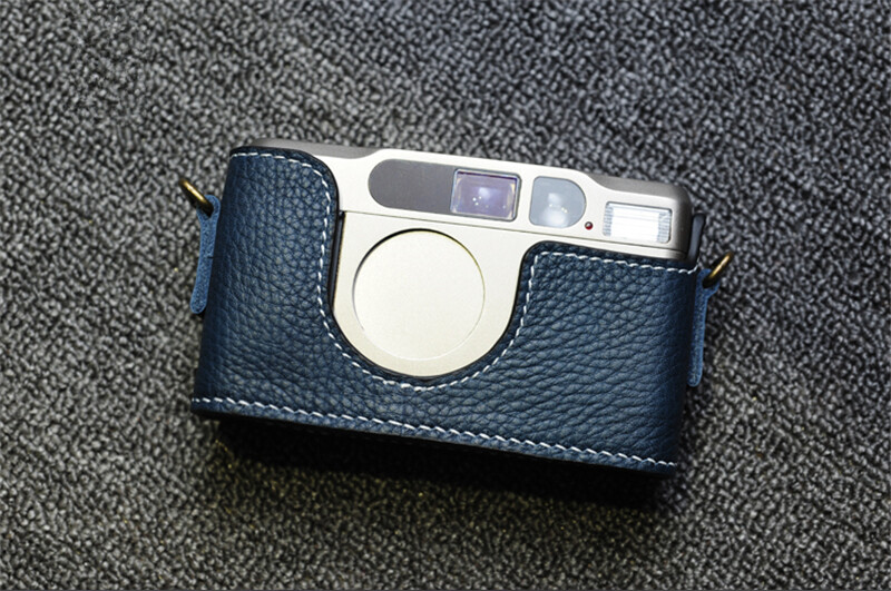 Handmade Camera Half Case Genuine Leather Protective Cover for Contax T2