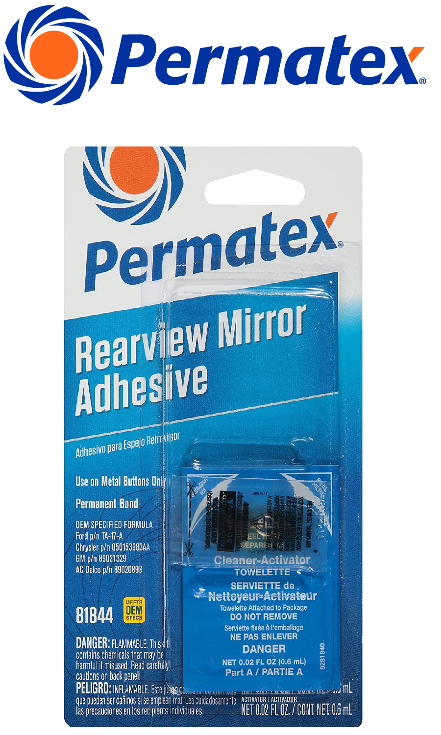 Permatex Professional Strength Rearview Mirror Adhesive, 81844