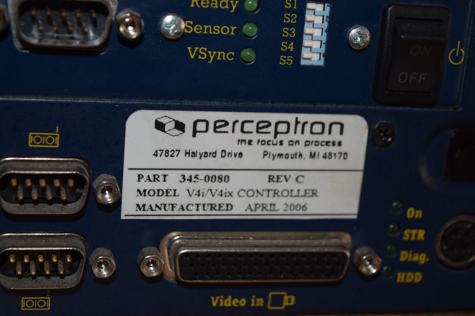 Perceptron 345-0080 V4i/V4ix Controller Matrox 4 Sight II V4i Sensor Probe