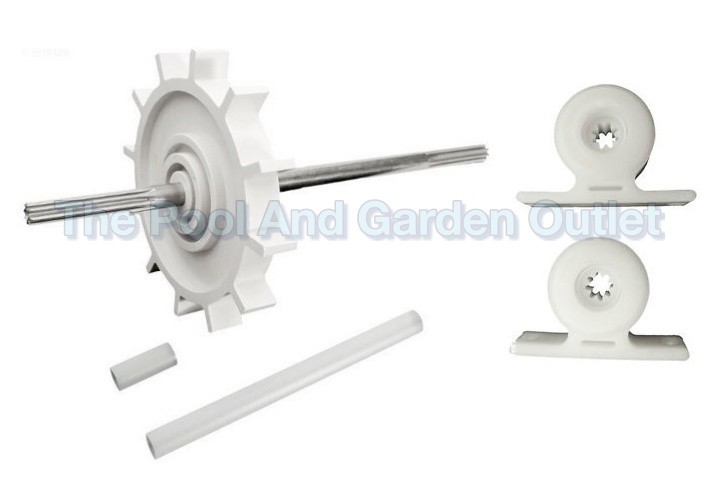 Pentair Letro Pool Cleaner Drive Shaft, 2 Turbine Bearings Part EC86 EC80