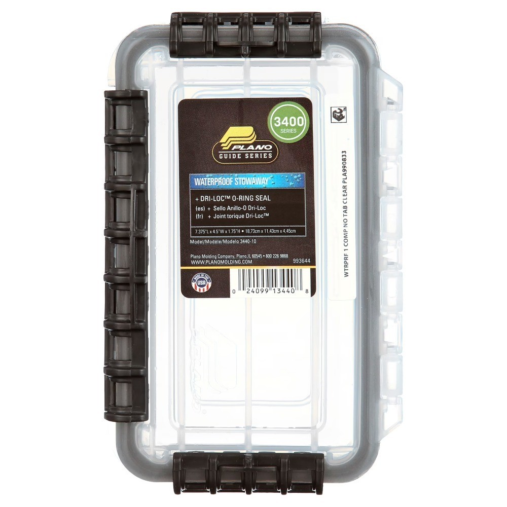 Waterproof Fishing Tackle Box Resistant to Wear and Tear with Clear Stowaway