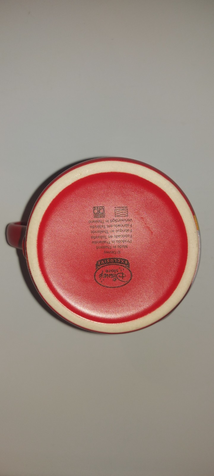 Disney Store Grumpy Mug Snow White Seven Dwarfs Red Character Mug