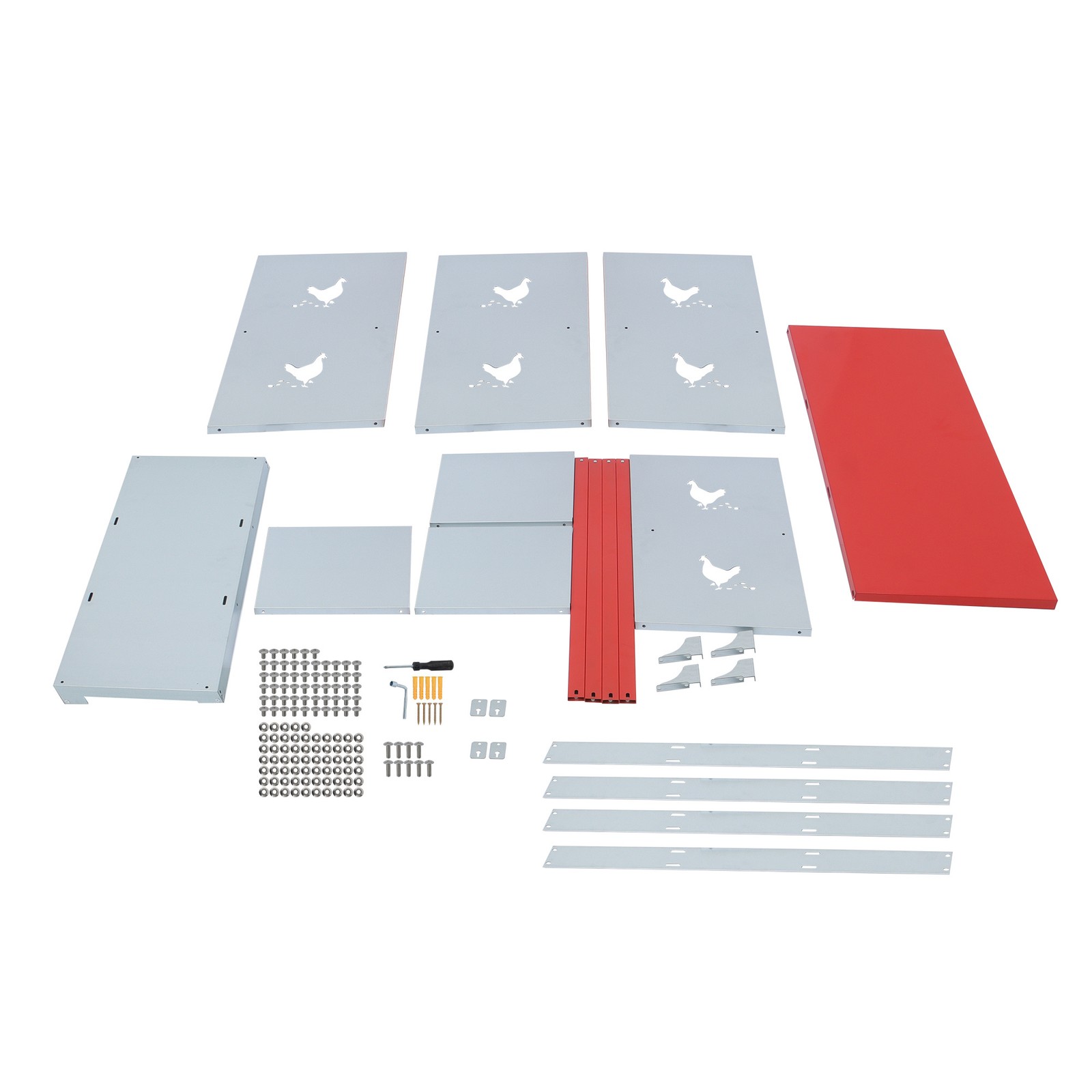 LABLT Chicken Laying Boxes 6 Compartment Nesting Boxes For Chickens
