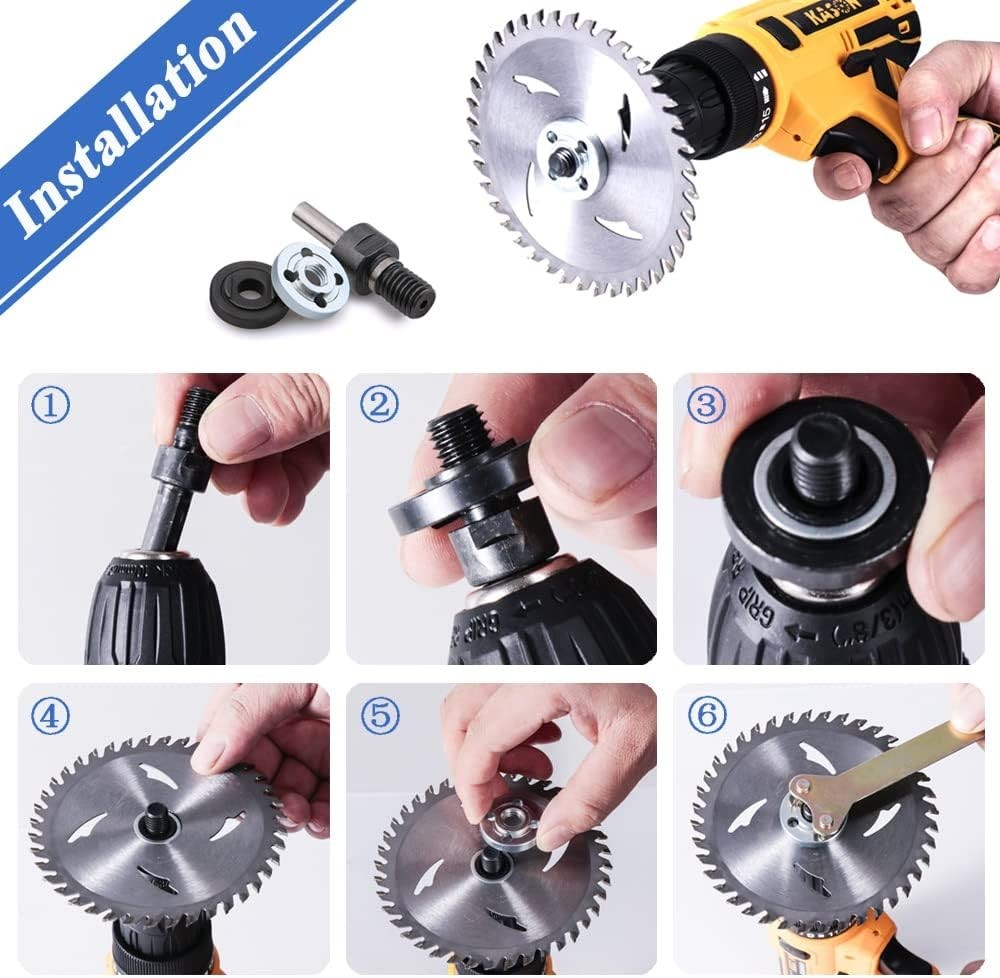 6-in-1 Electric Drill to Grinder Conversion Tool - Easy Setup Included