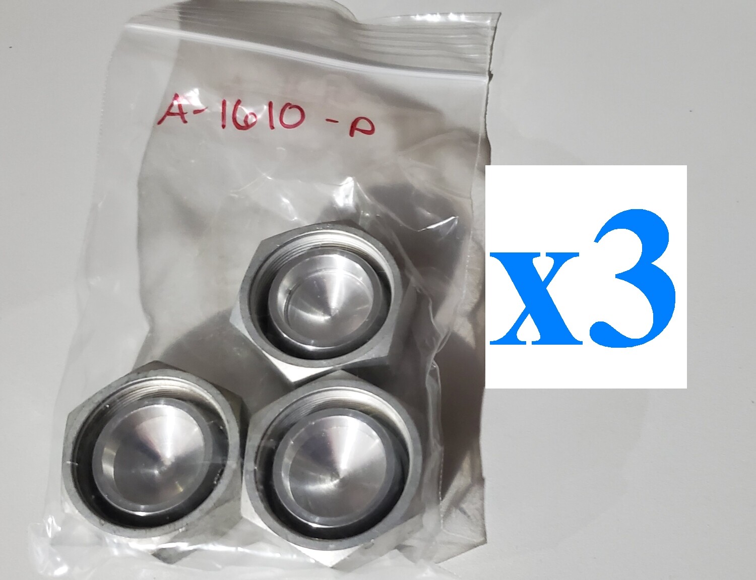 x3 Swagelok Aluminum Plug A-1610-P 1" Fitting