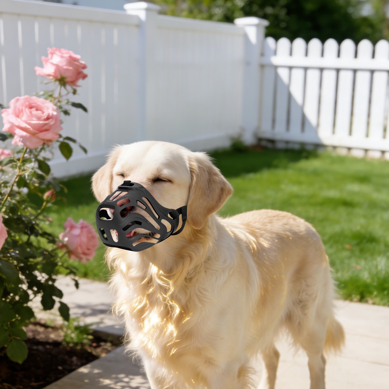 Dog Muzzle, Soft Breathable Dog Muzzle, Dog Muzzle Preventing Chewing and Biting