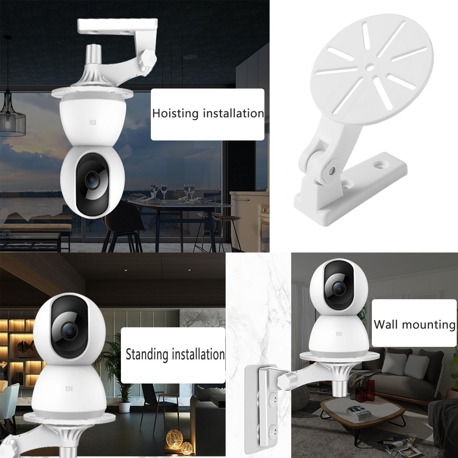 2 Pack Home Security Camera Bracket Wall Mount Holder Dome Ceiling...
