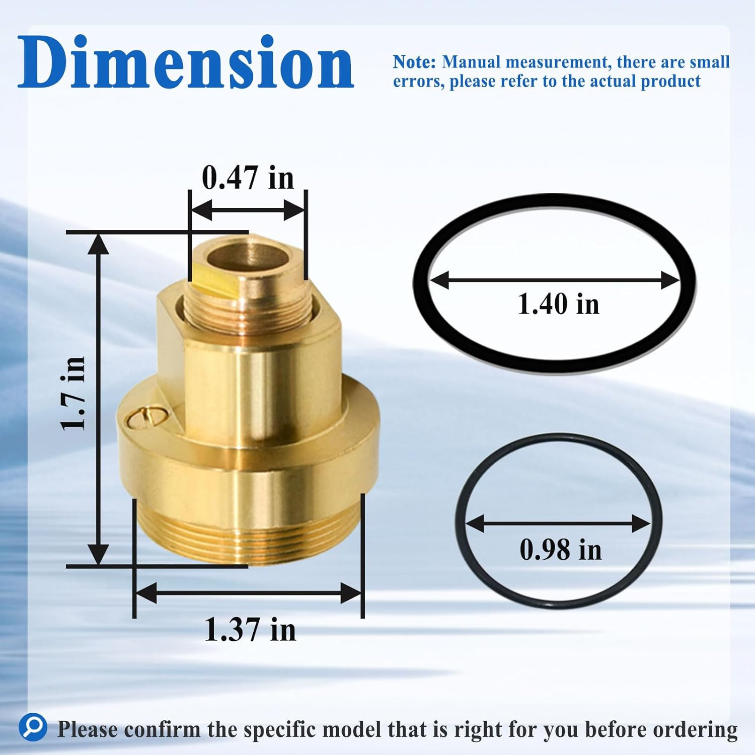 T-12A Cap Assembly Part for Shower Valve, Slove Leakage, Brass