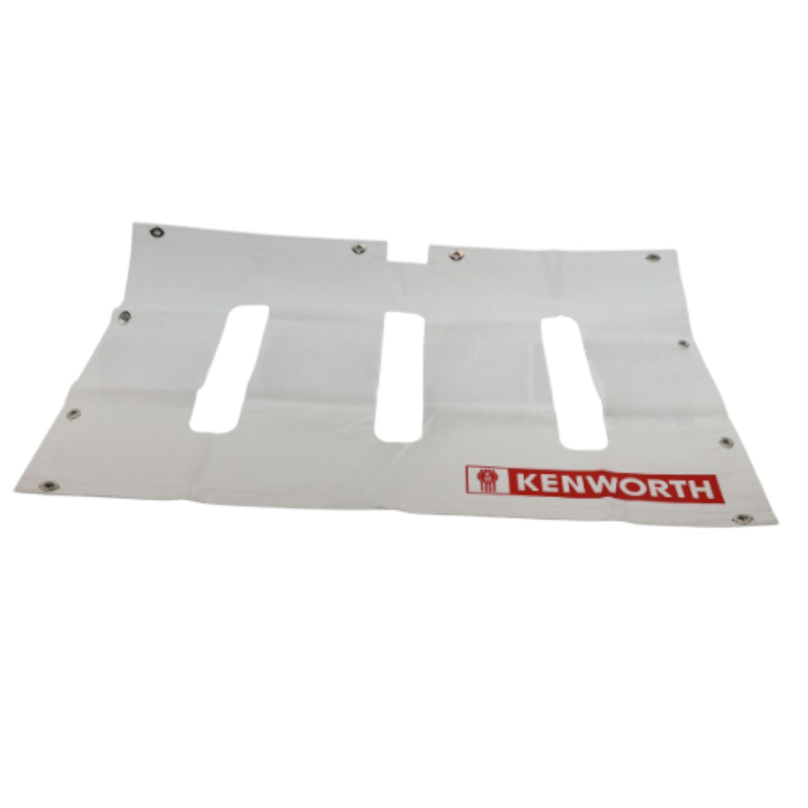 BELMOR WF1952KW OEM Winterfront Vinyl Grille Cover – Kenworth T800 w/ Logo White