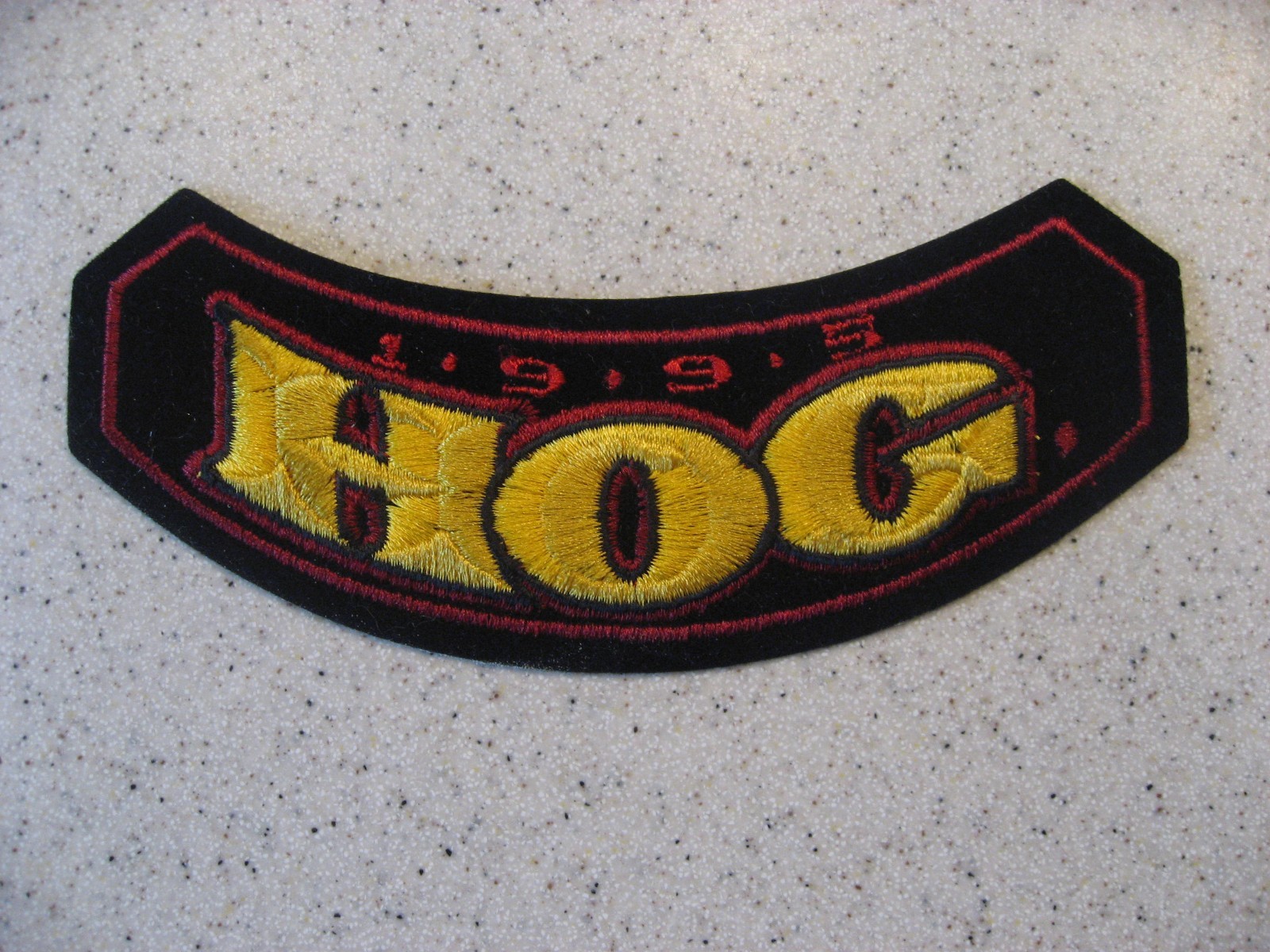 Harley Davidson Harley Owners Group HOG 1995 Embroidered Club Rocker Patch